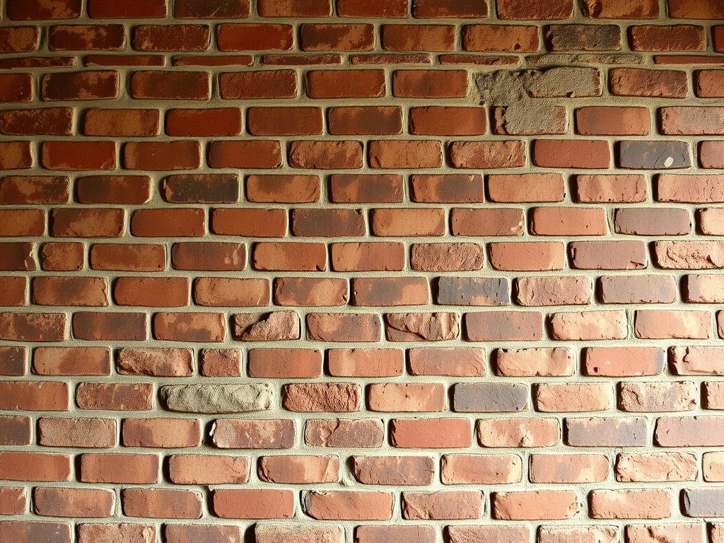Bakstenen muur in industriële woonstijl Bakstenen muur in industriële woonstijl