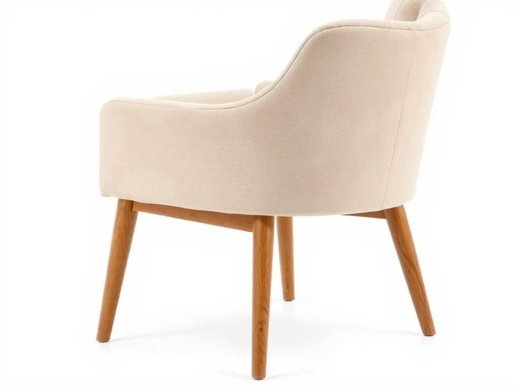 Beige eetkamerstoel die perfect combineert met een bruine bank Beige eetkamerstoel die perfect combineert met een bruine bank