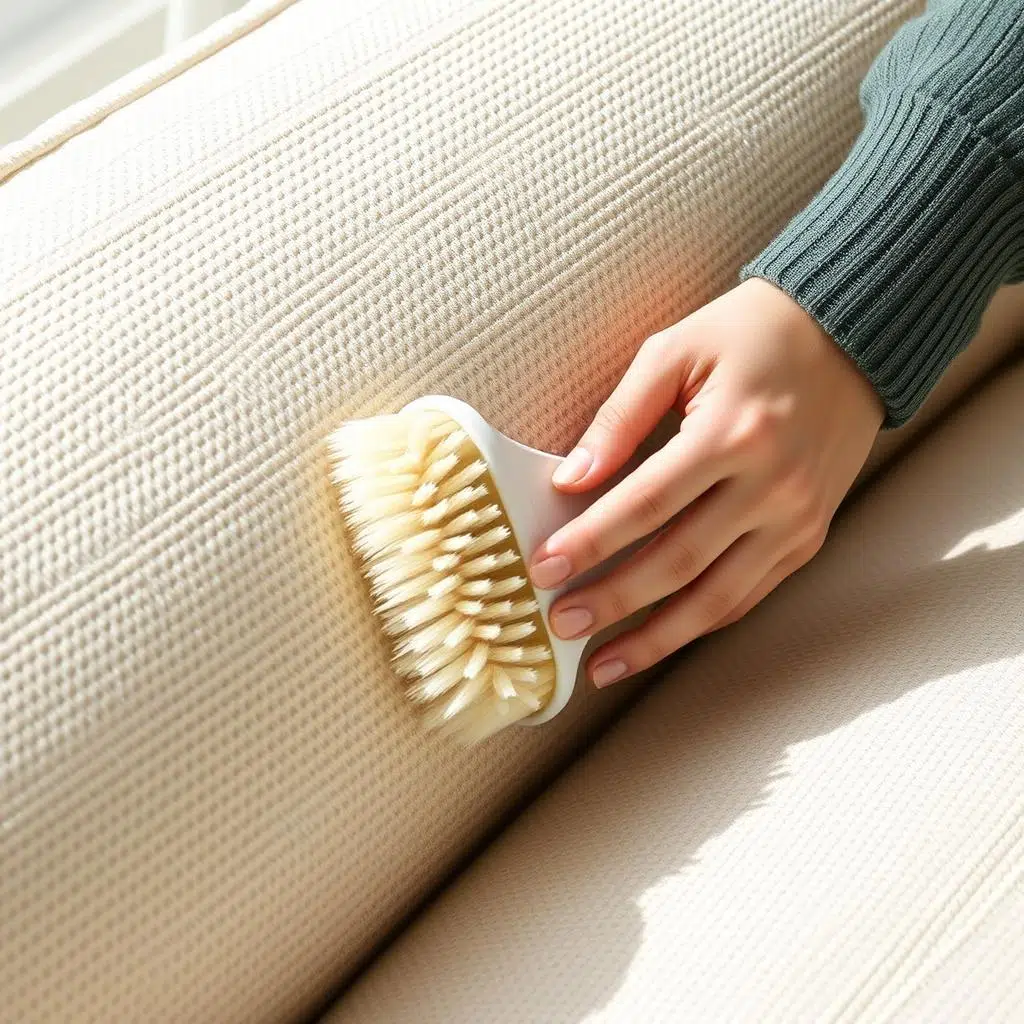 Borstelen van bouclé stof met zachte kledingborstel Borstelen van bouclé stof met zachte kledingborstel
