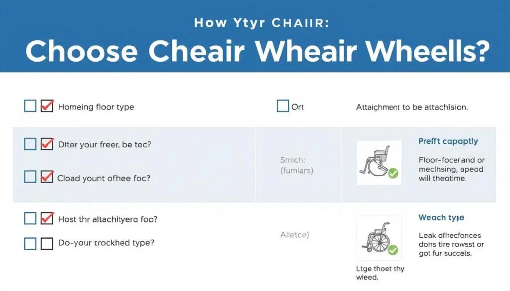 Checklist voor het kiezen van de juiste wieltjes onder stoel Checklist voor het kiezen van de juiste wieltjes onder stoel