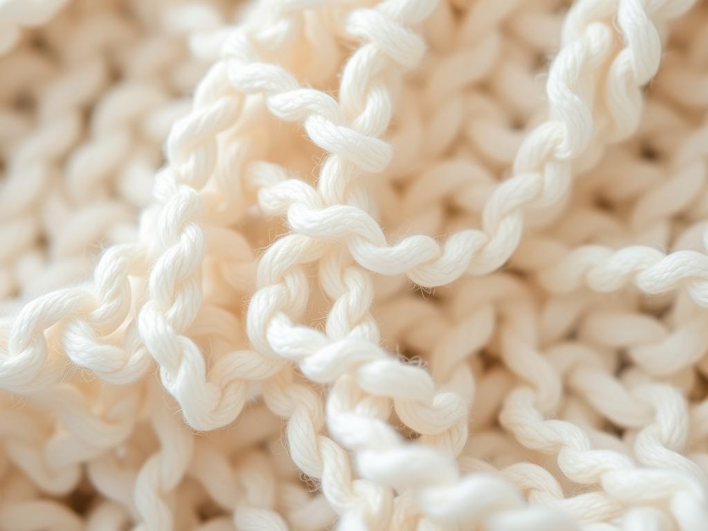Close-up van boucle stof textuur met karakteristieke lussen Close-up van boucle stof textuur met karakteristieke lussen