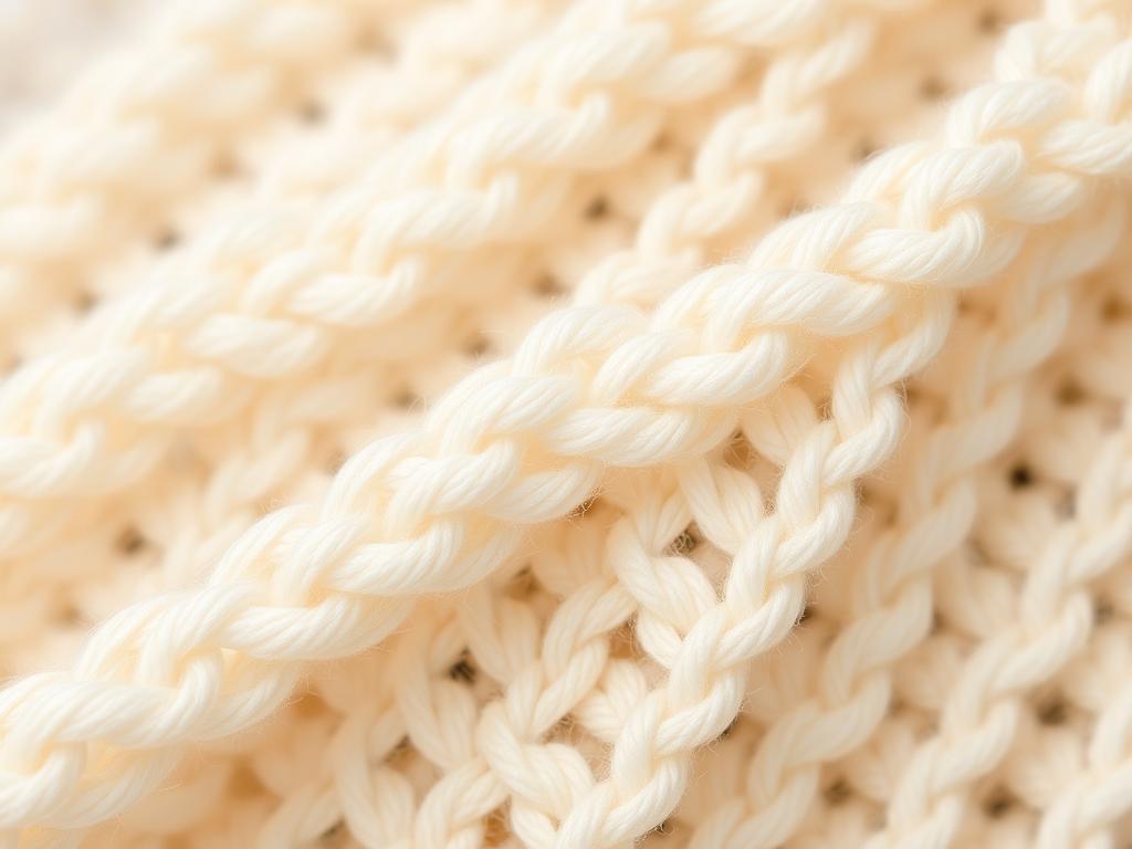 Close-up van bouclé stof voor stoelen met kenmerkende lusjes