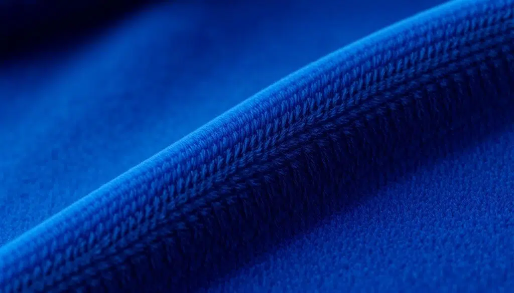 Close-up van fluweel stof met zichtbare poolstructuur