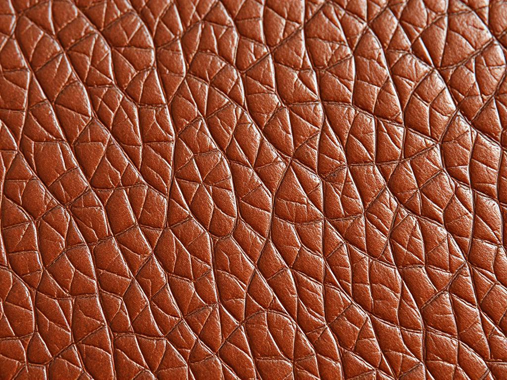 Close-up van semi-aniline leer textuur Close-up van semi-aniline leer textuur