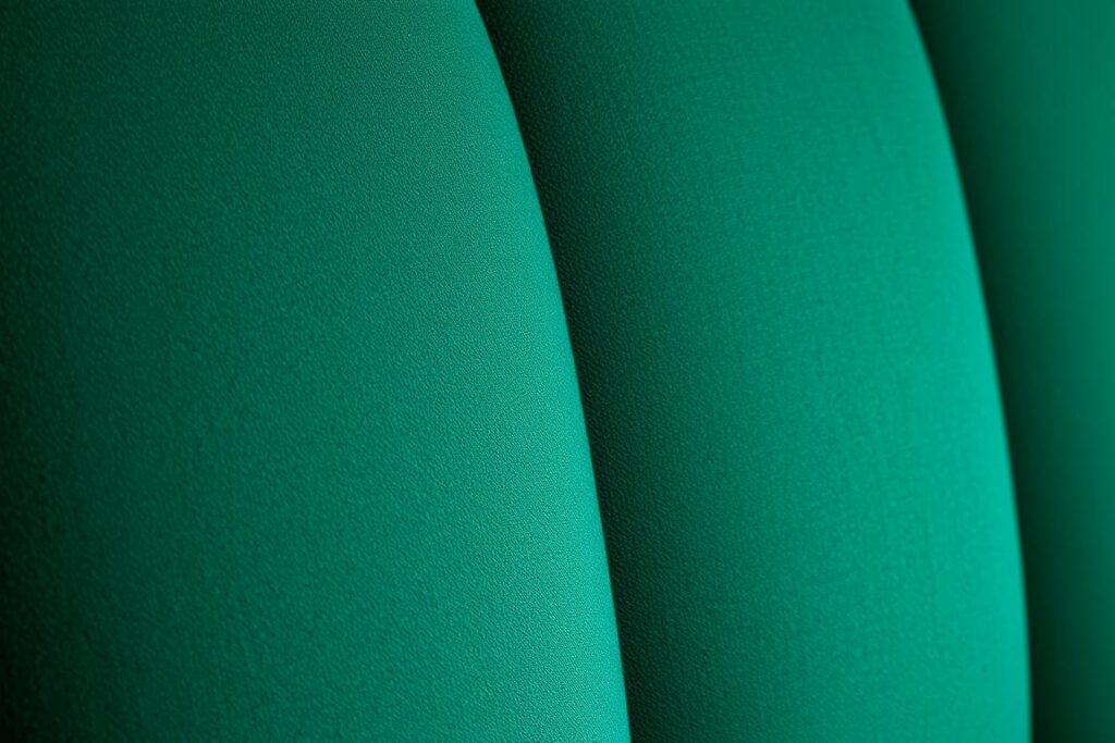 Close-up van velvet stof voor eetkamerstoelen in rijke kleuren Close-up van velvet stof voor eetkamerstoelen in rijke kleuren