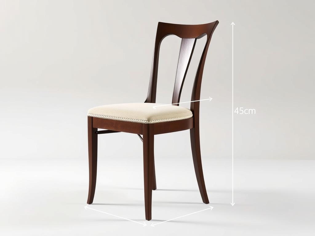 Comfortabele eetkamerstoel met ideale zitbreedte van 45 cm Comfortabele eetkamerstoel met ideale zitbreedte van 45 cm