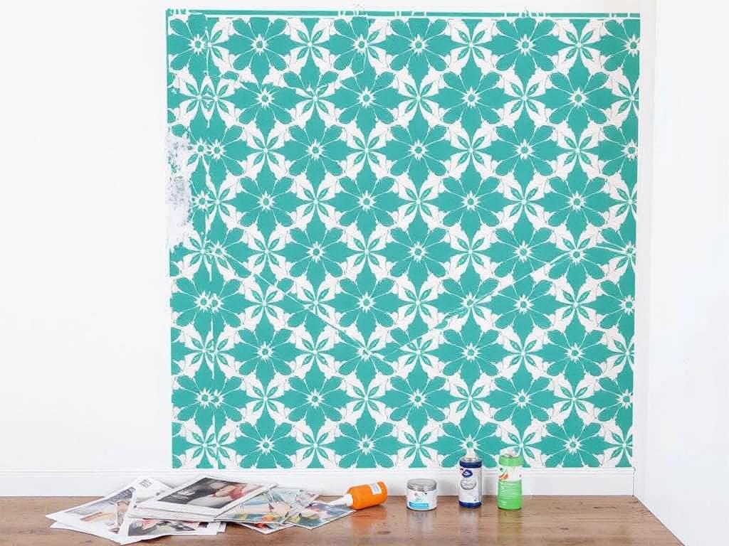 DIY stencil muurpatronen in Marokkaanse stijl DIY stencil muurpatronen in Marokkaanse stijl