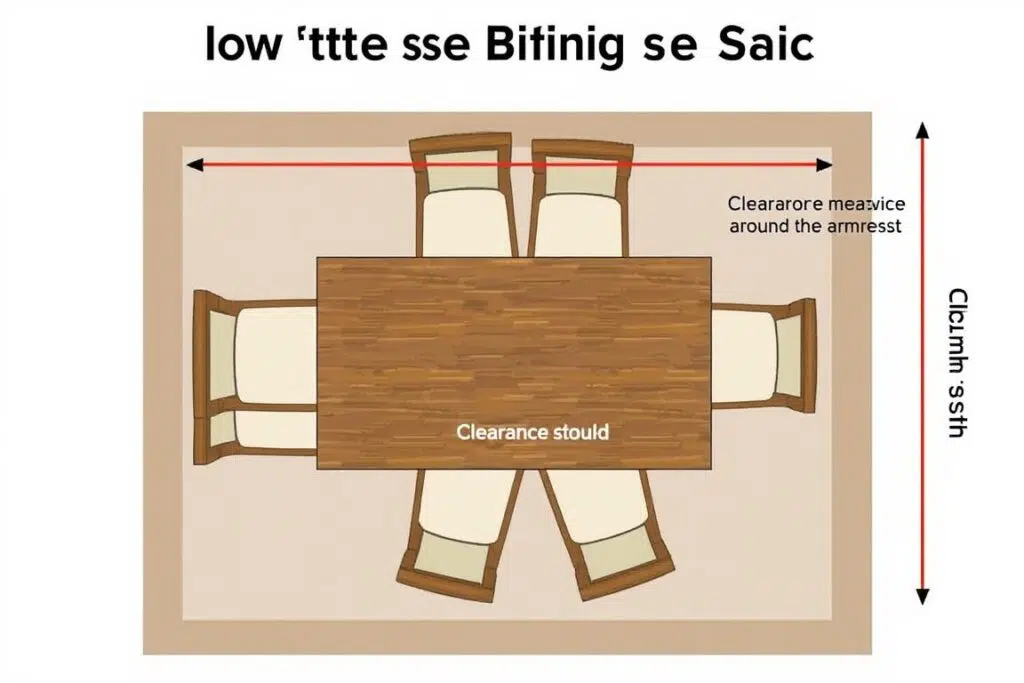 Diagram van meetpunten voor armstoel en eettafel Diagram van meetpunten voor armstoel en eettafel