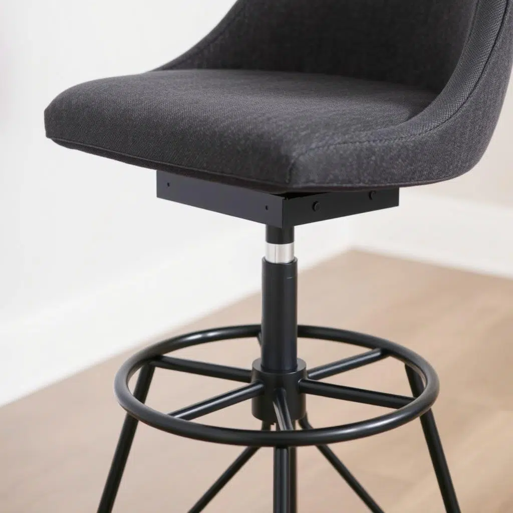 Draaibare hoge eetkamerstoelen met modern design Draaibare hoge eetkamerstoelen met modern design