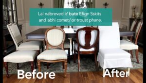 Eetkamerstoelen in verschillende stijlen die opnieuw bekleed kunnen worden