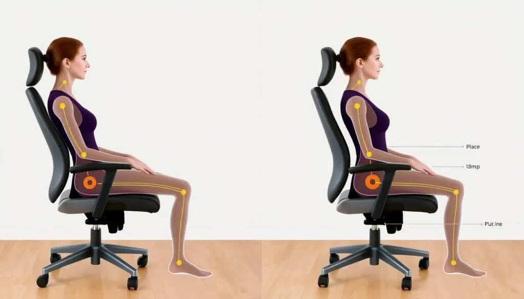 Ergonomische vergelijking tussen zitten op bureaustoelen Ergonomische vergelijking tussen zitten op bureaustoelen