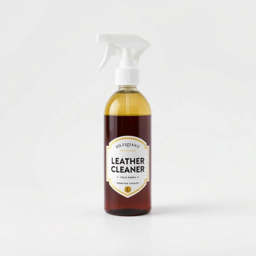 Fles leerreiniger voor het verwijderen van vuil en vlekken Fles leerreiniger voor het verwijderen van vuil en vlekken