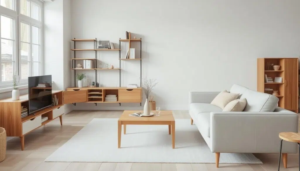 Functionele Scandinavische meubels met strakke lijnen en praktisch design Functionele Scandinavische meubels met strakke lijnen en praktisch design