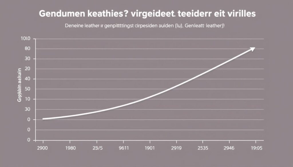 Grafiek die de waardevermindering van leer versus imitatieleer over tijd toont Grafiek die de waardevermindering van leer versus imitatieleer over tijd toont