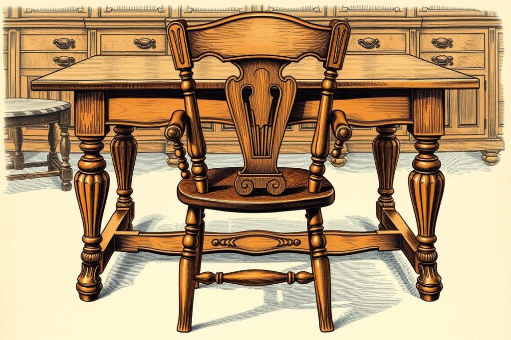 Historische carver eetkamerstoel uit de 17e eeuw Historische carver eetkamerstoel uit de 17e eeuw