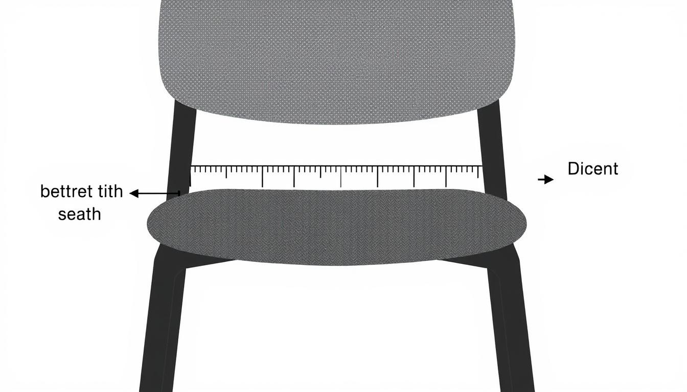 Illustratie van zitdiepte met aanduiding van meetpunten