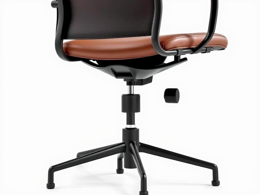 Industriële bureaustoel met metalen frame en ergonomisch design Industriële bureaustoel met metalen frame en ergonomisch design