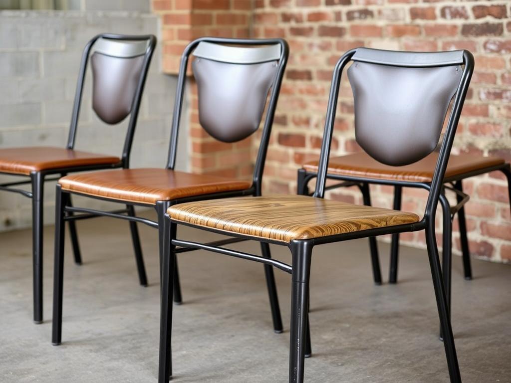 Industriële eetkamerstoelen met metalen frame en leren zitting voor het kiezen van de juiste eetkamerstoel Industriële eetkamerstoelen met metalen frame en leren zitting voor het kiezen van de juiste eetkamerstoel