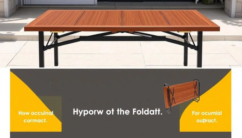 Inklapbare tafel die gemakkelijk kan worden opgeborgen Inklapbare tafel die gemakkelijk kan worden opgeborgen