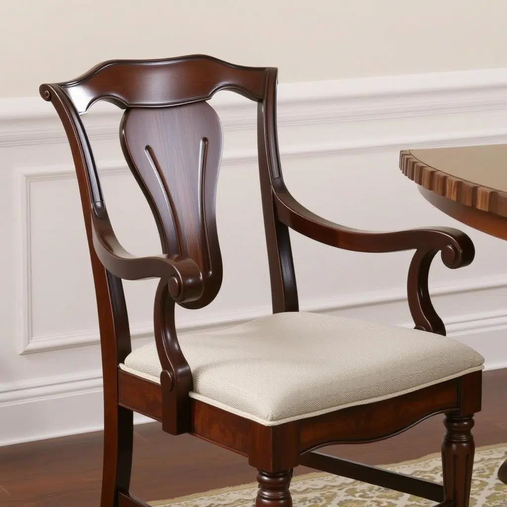 Klassieke houten eetkamerstoel Klassieke houten eetkamerstoel