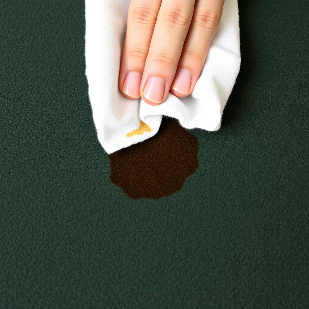 Koffievlek verwijderen uit een wollen of velours bank wollen of velvet