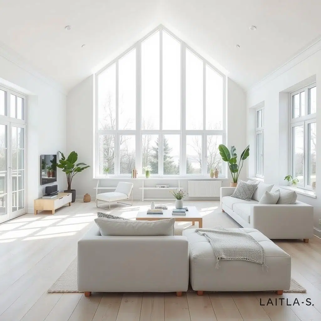 Lichte en ruimtelijke Scandinavische woonkamer Lichte en ruimtelijke Scandinavische woonkamer
