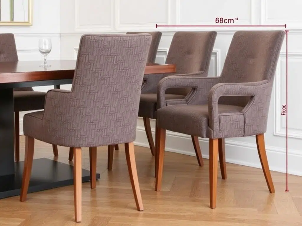 Luxe eetkamerstoel met armleuningen, 58 cm breed Luxe eetkamerstoel met armleuningen, 58 cm breed