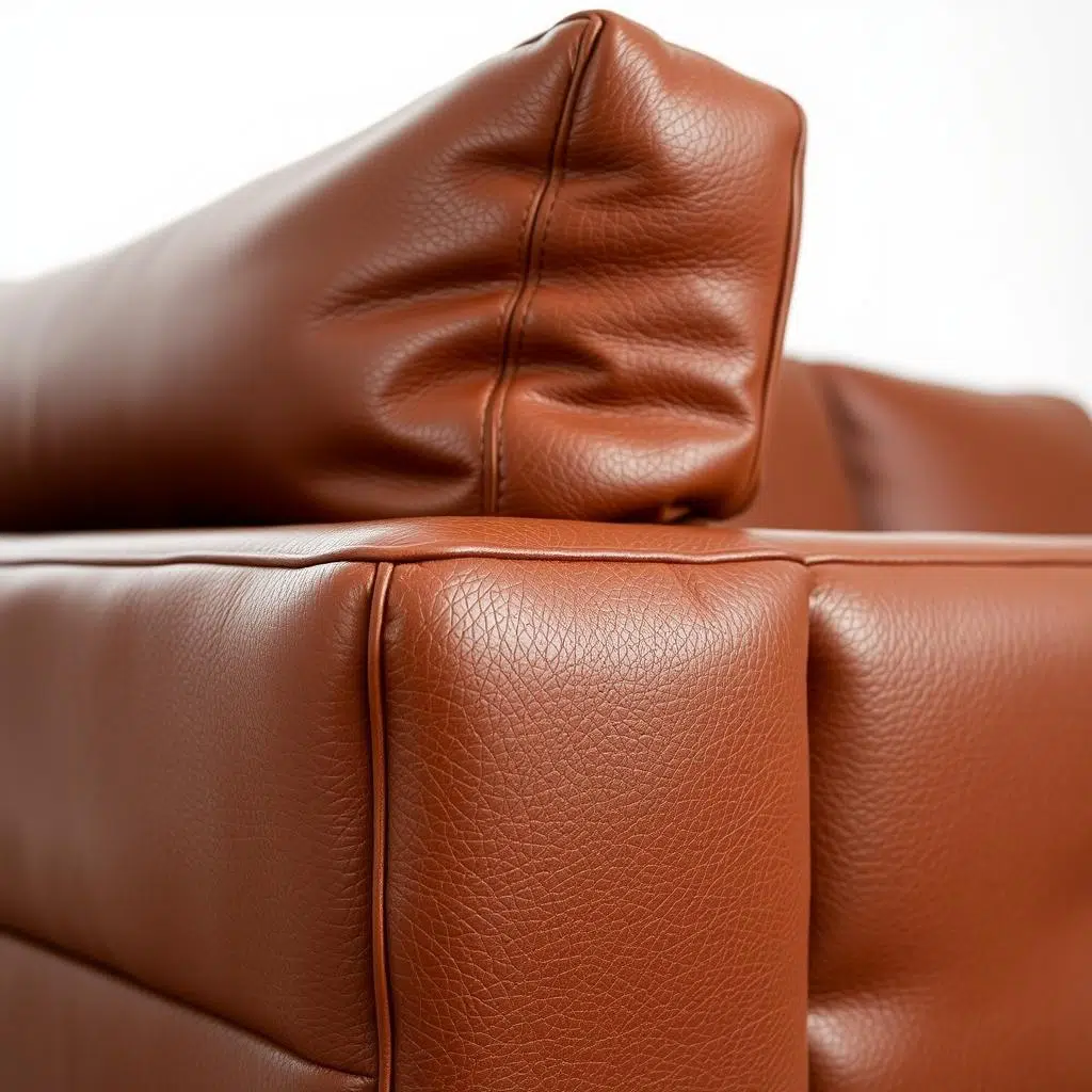 Luxe leren bankstel in een elegant interieur Luxe leren bankstel in een elegant interieur