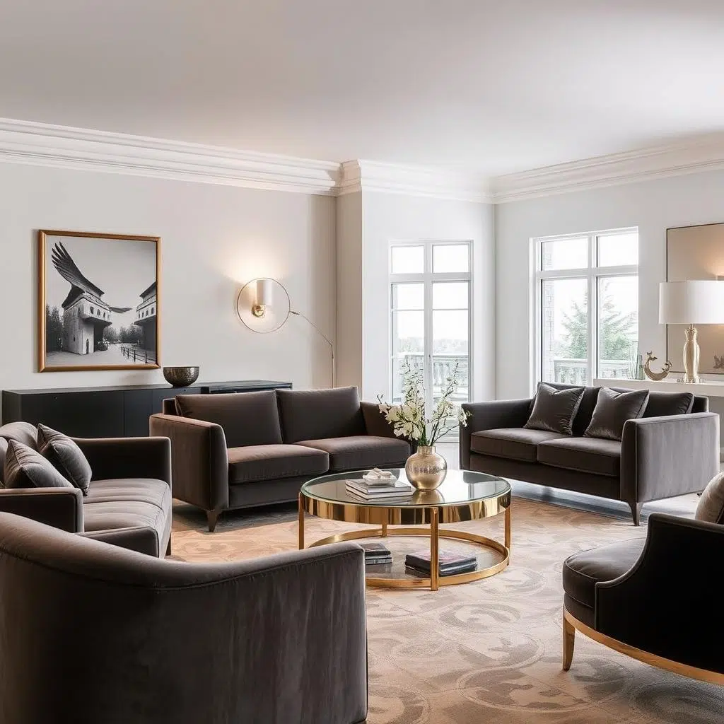 Luxe meubels in Eric Kuster interieurstijl met strakke lijnen en rijke stoffen Luxe meubels met strakke lijnen en rijke stoffen