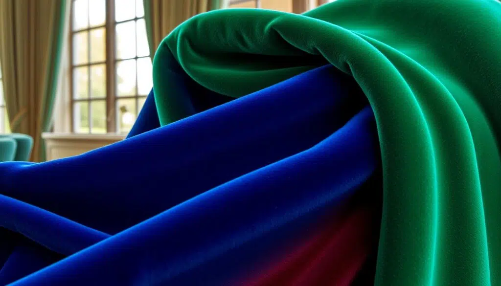 Luxe velvet stof in verschillende kleuren voor velvet stof onderhoud