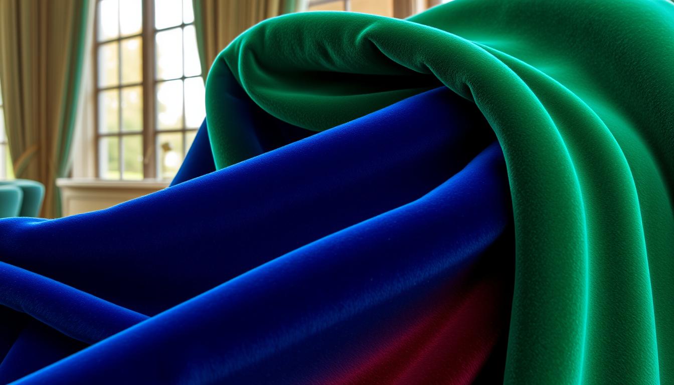 Luxe velvet stof in verschillende kleuren voor velvet stof onderhoud