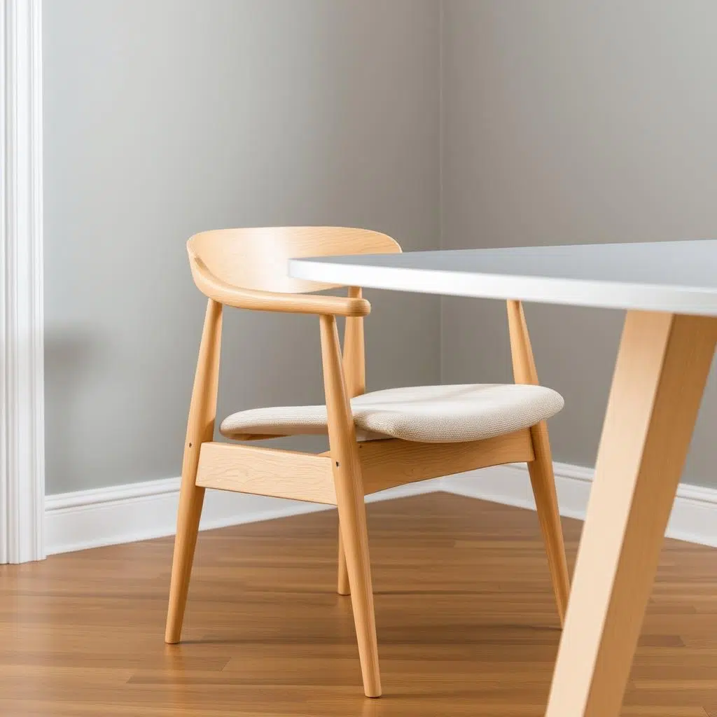 Moderne eetkamerstoel in Scandinavische stijl Moderne eetkamerstoel in Scandinavische stijl