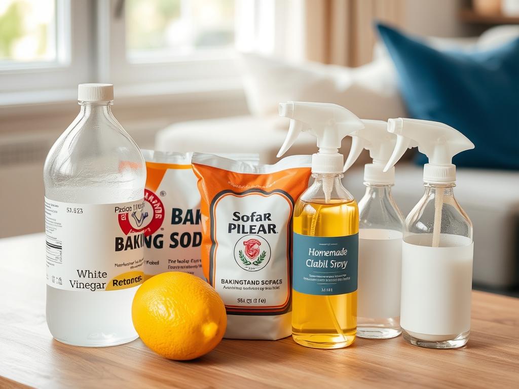 Natuurlijke reinigingsproducten voor stoffen bank schoonmaken Natuurlijke reinigingsproducten