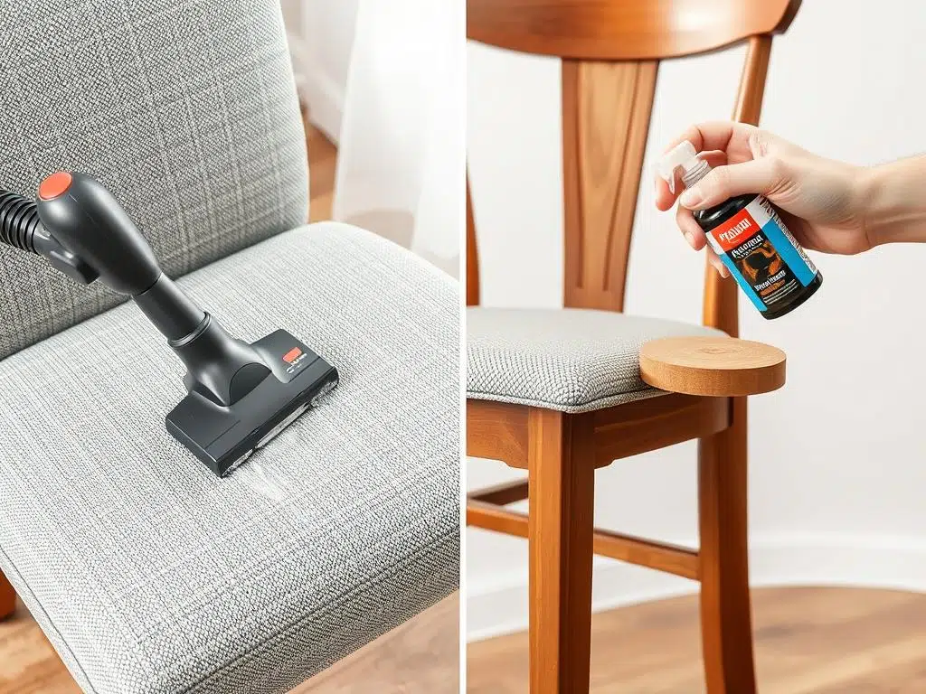 Onderhoud van verschillende materialen eetkamerstoelen