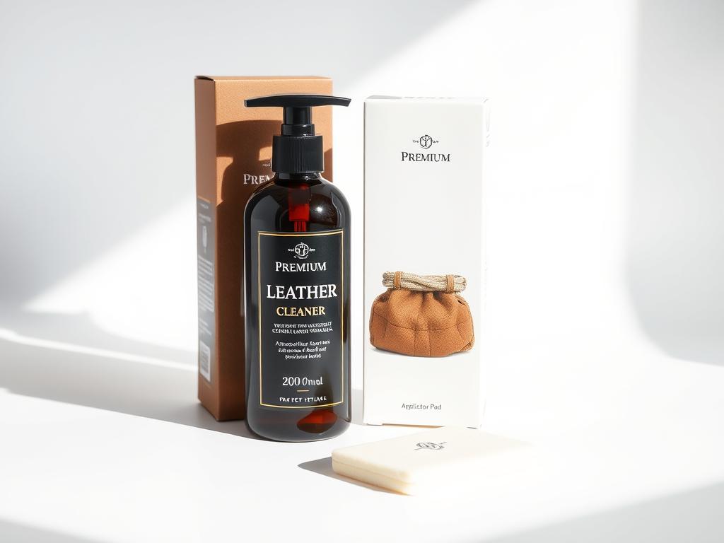 Premium leerreiniger fles en applicator Premium leerreiniger fles en applicator