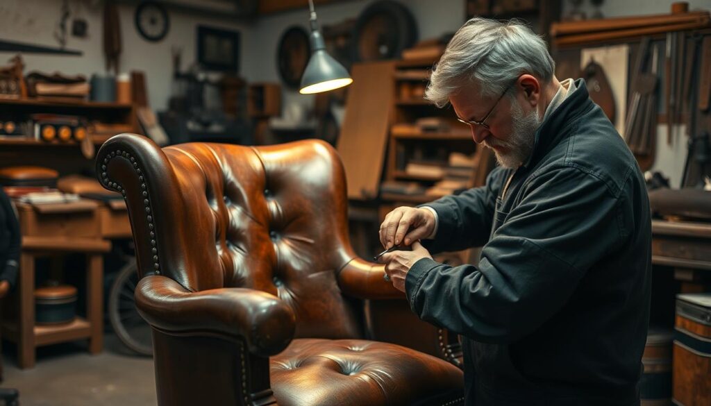 Professionele leerbehandeling voor stoelen Professionele leerbehandeling voor stoelen