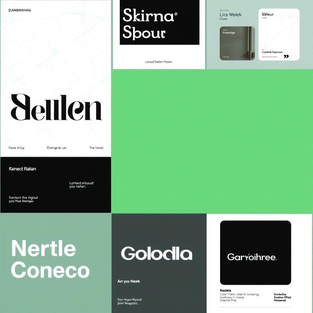 Scandinavisch grafisch ontwerp met minimalistisch kleurgebruik Scandinavisch grafisch ontwerp met minimalistisch kleurgebruik