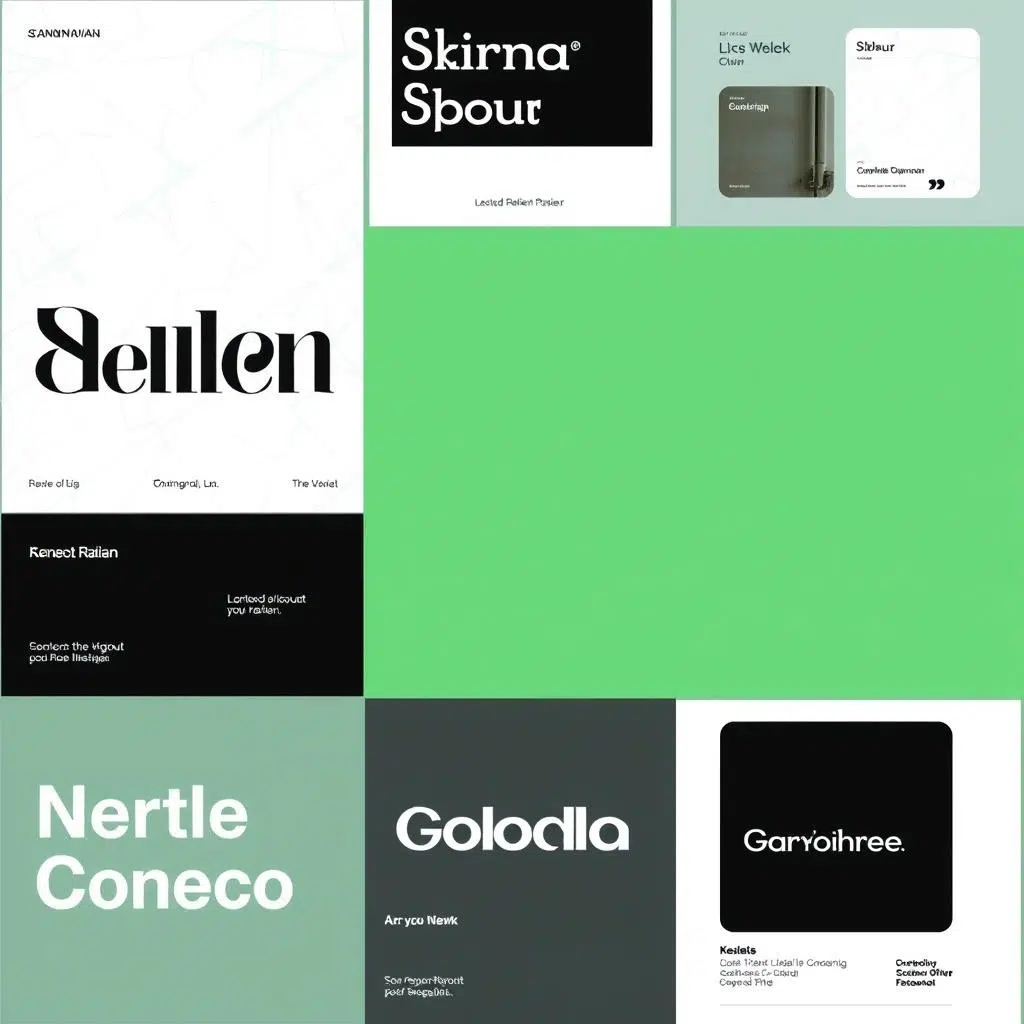 Scandinavisch grafisch ontwerp met minimalistisch kleurgebruik Scandinavisch grafisch ontwerp met minimalistisch kleurgebruik