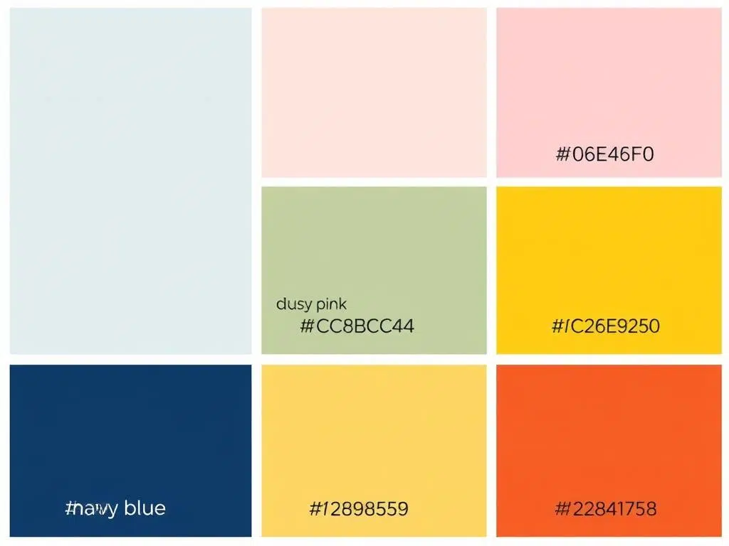 Scandinavische accentkleuren met hexcodes Scandinavische accentkleuren met hexcodes