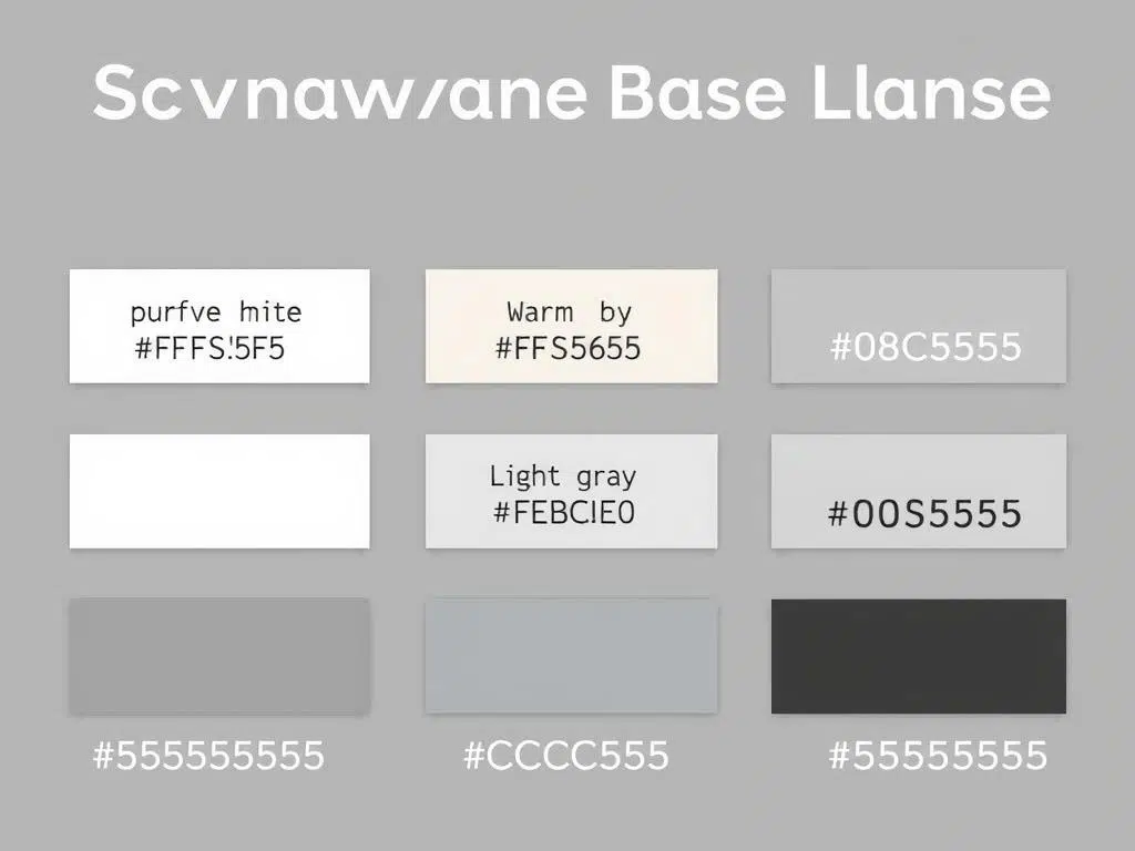 Scandinavische basiskleuren met hexcodes Scandinavische basiskleuren met hexcodes