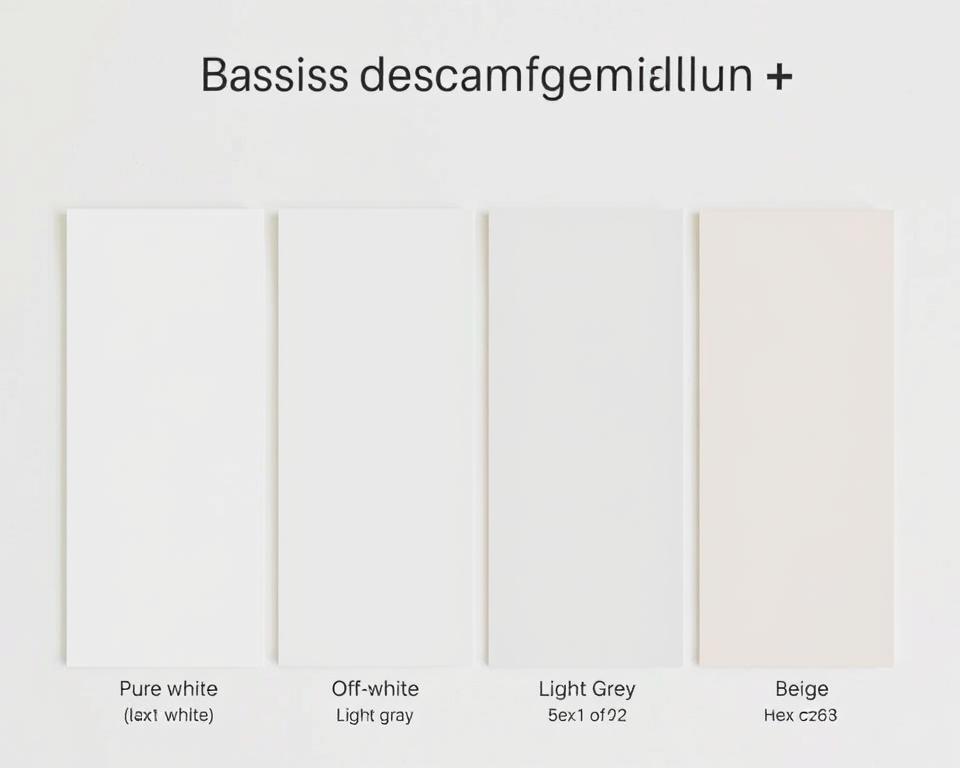 Scandinavische basiskleuren: wit, gebroken wit, lichtgrijs en beige