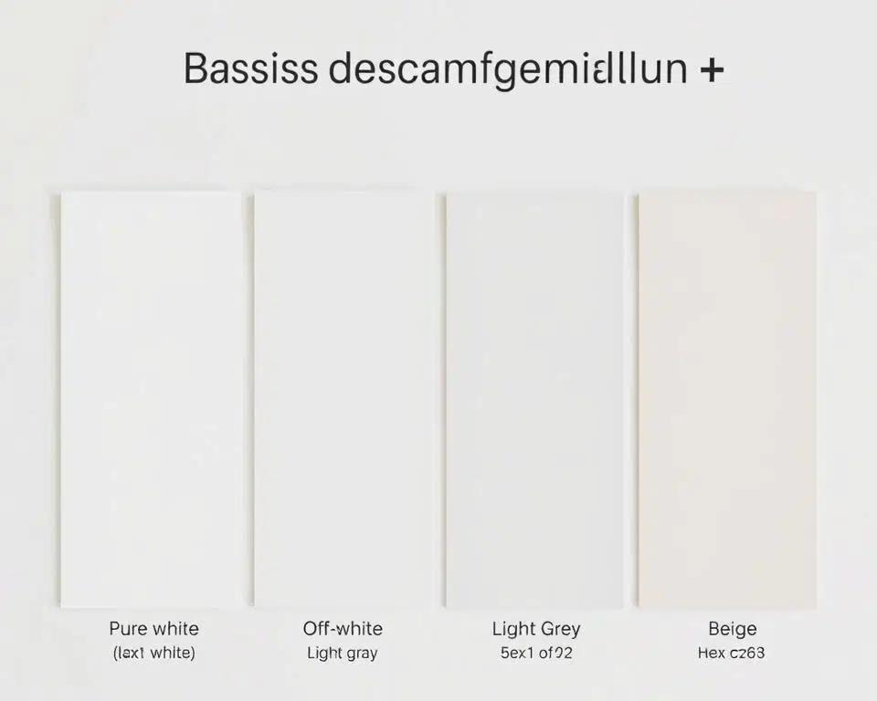 Scandinavische basiskleuren: wit, gebroken wit, lichtgrijs en beige