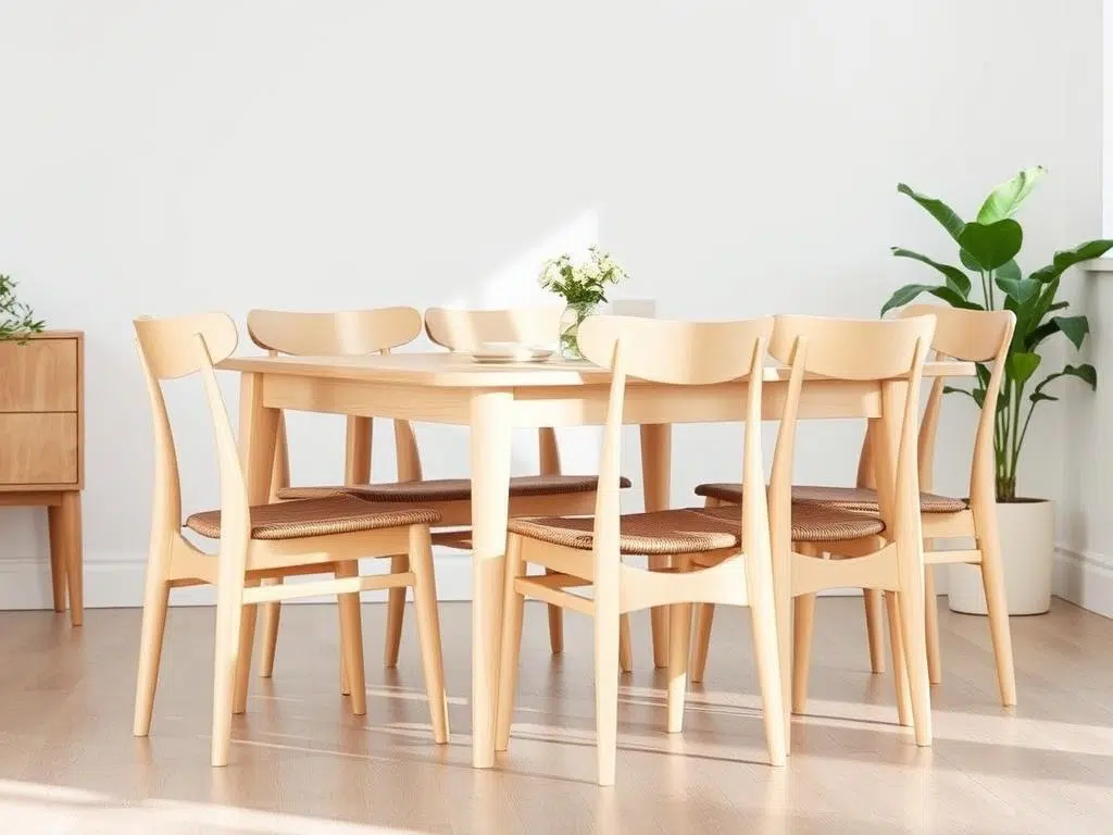 Scandinavische eetkamerstoelen met licht hout en minimalistische vormgeving voor het kiezen van de juiste eetkamerstoel Scandinavische eetkamerstoelen met licht hout en minimalistische vormgeving voor het kiezen van de juiste eetkamerstoel