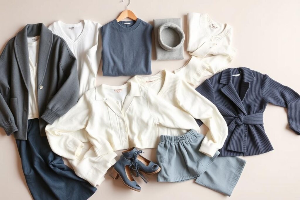 Scandinavische mode met kenmerkend kleurenpalet Scandinavische mode met kenmerkend kleurenpalet