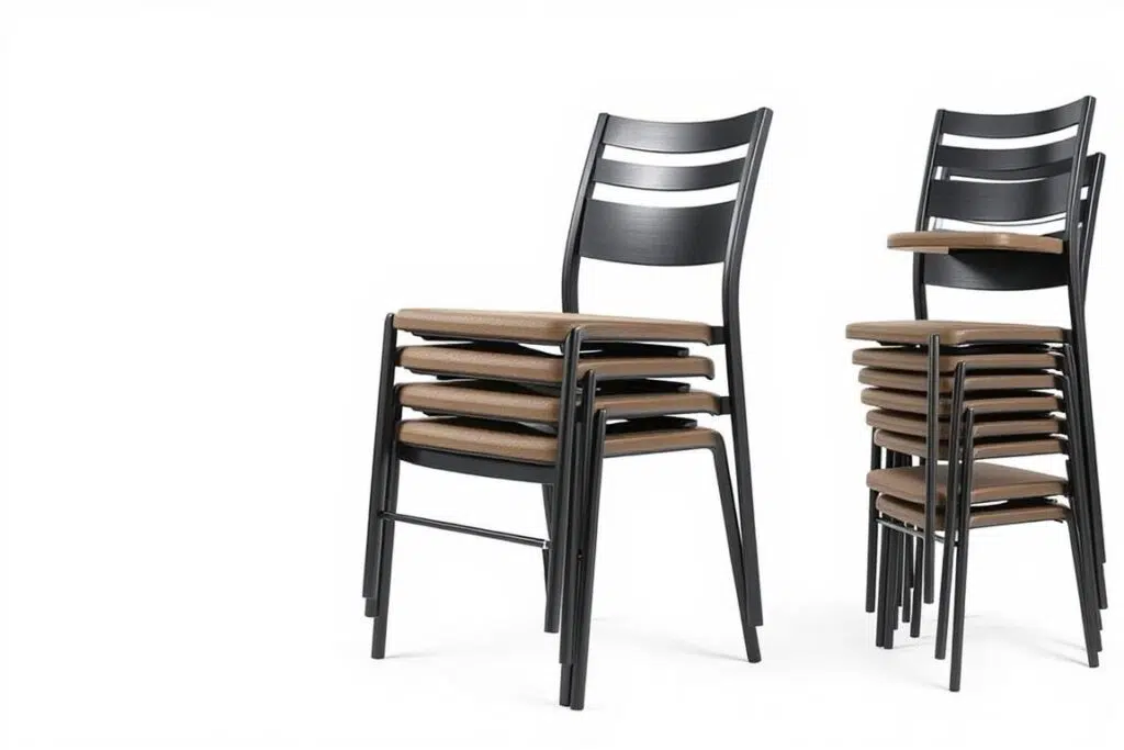 Stapelbare eetkamerstoelen die ruimte besparen voor het kiezen van de juiste eetkamerstoel Stapelbare eetkamerstoelen die ruimte besparen voor het kiezen van de juiste eetkamerstoel