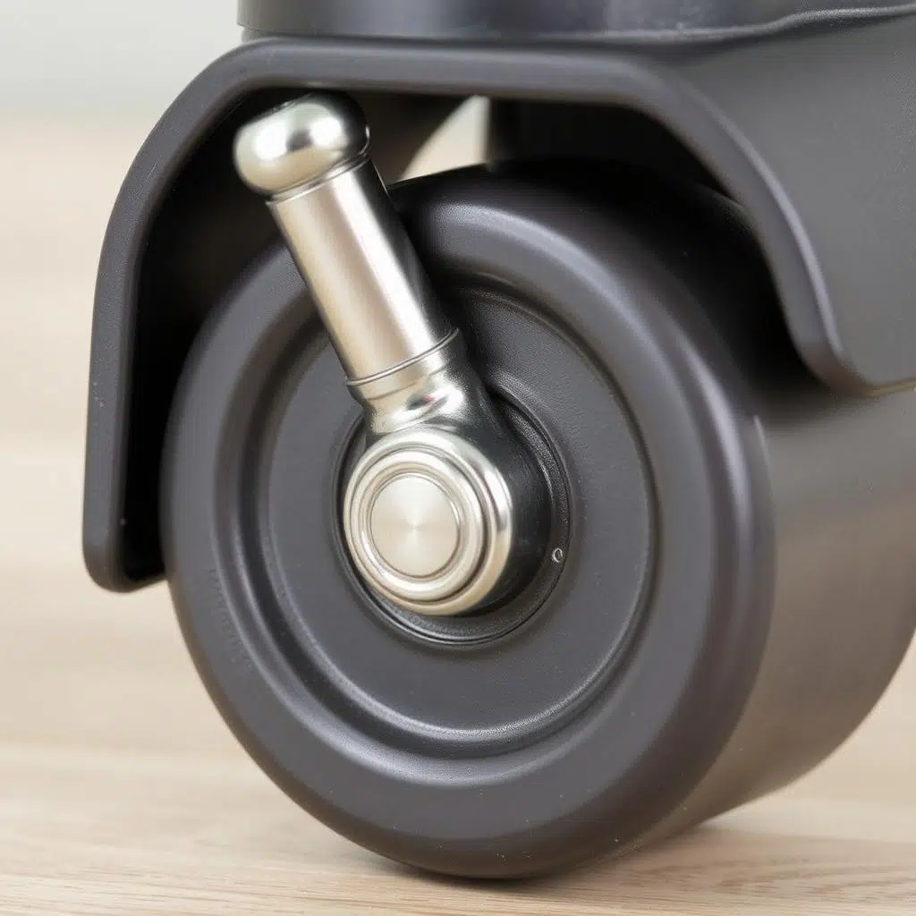 Stiftbevestiging voor wieltjes onder stoel Stiftbevestiging voor wieltjes onder stoel