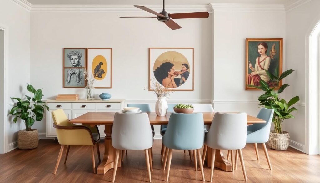Stijlvolle eethoek met perfect gekozen kleur eetkamerstoelen die de ruimte compleet maken Stijlvolle eethoek met perfect gekozen kleur eetkamerstoelen die de ruimte compleet maken
