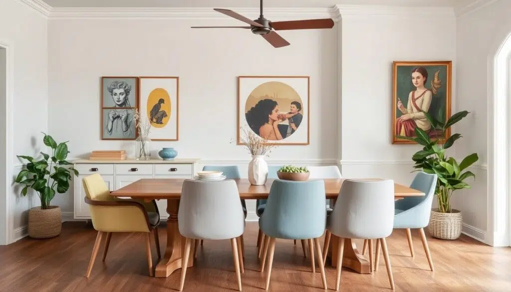 Stijlvolle eethoek met perfect gekozen kleur eetkamerstoelen die de ruimte compleet maken Stijlvolle eethoek met perfect gekozen kleur eetkamerstoelen die de ruimte compleet maken
