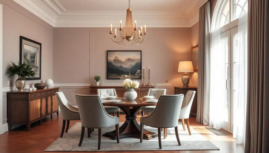 Stijlvolle eethoek met perfect passende eetkamerstoelen