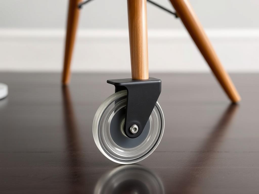 Stijlvolle inline design wieltjes voor moderne eetkamerstoelen Stijlvolle inline design wieltjes voor moderne eetkamerstoelen